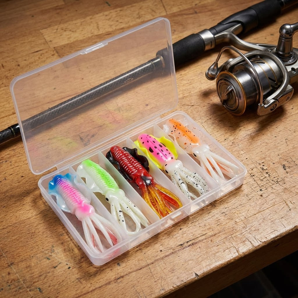 Squid Lure Jigging Bait Soft PVC Material