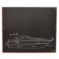 Bayliner Boat Indicator Panel 19 3/4 x 16 1/2 Inch Aluminum Black by Bayliner