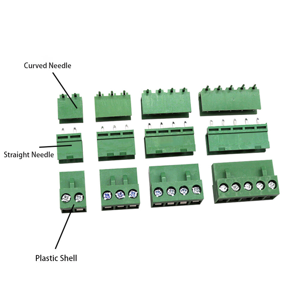 PCB 5.08MM TerminalBlock Connector 2P/3P/4P/5P/6P-12P S