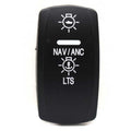 Carling Boat Rocker Switch Plate Nav/Anc Lts by Carling