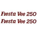 Rinker Fiesta Vee 250 Burgundy Marine Boat Graphic Decal Pair by Rinker