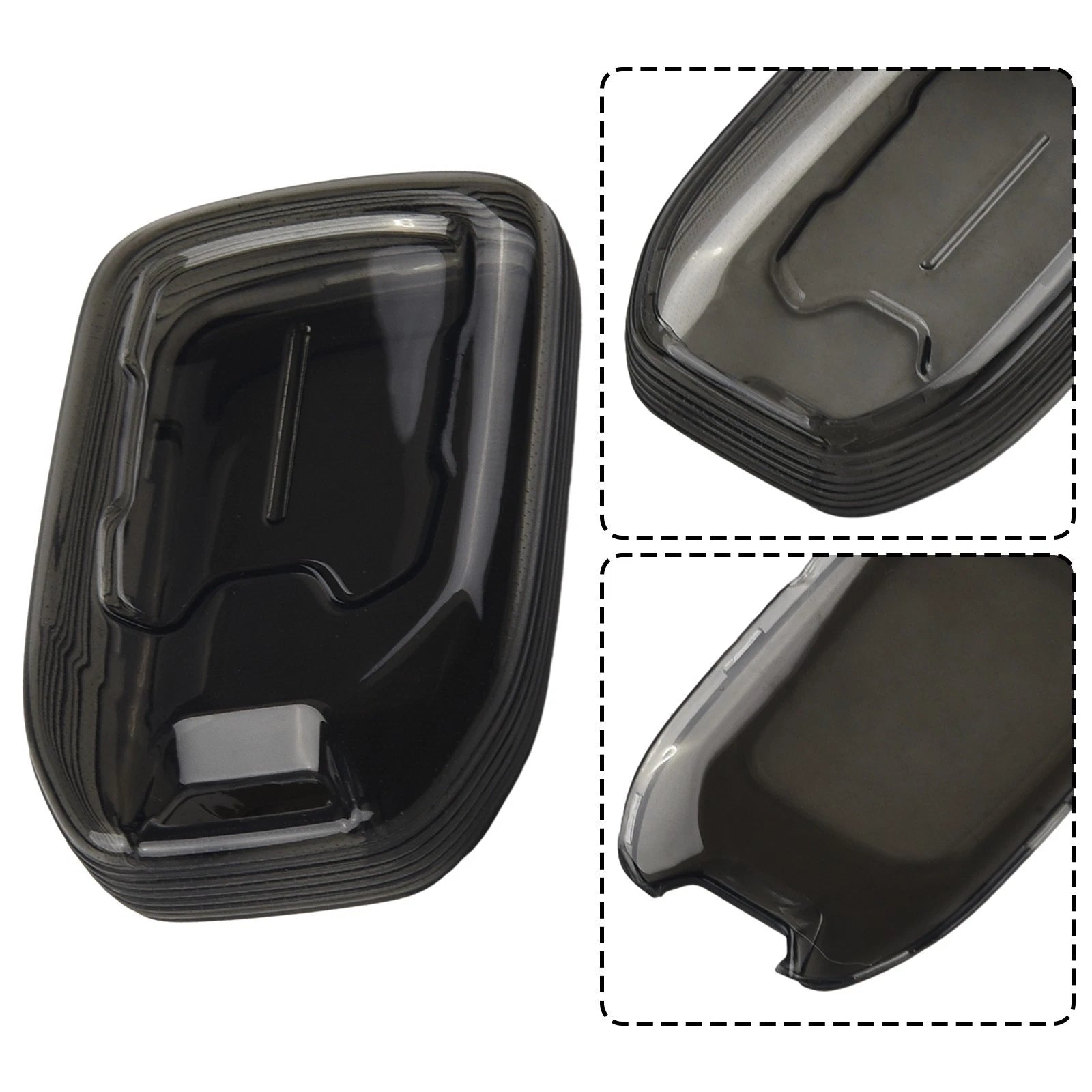 Key Shell Key Case Key Shell Smoky Black For Gmc For Sierra For Acadia