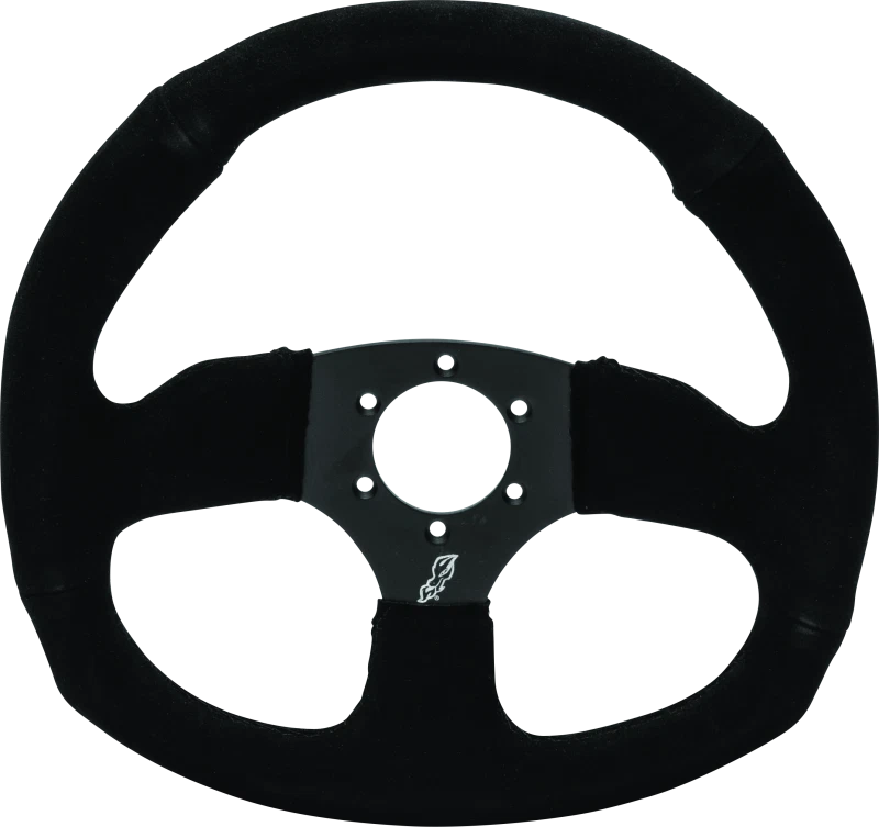 Dragonfire Racing Steering Wheels - D-shaped- Suede- Iron Series- 0in