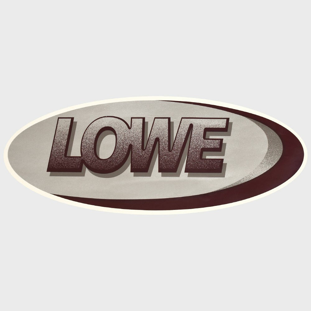 Lowe Boat Decals 19 Inch Gray Maroon (Pair) by Lowe
