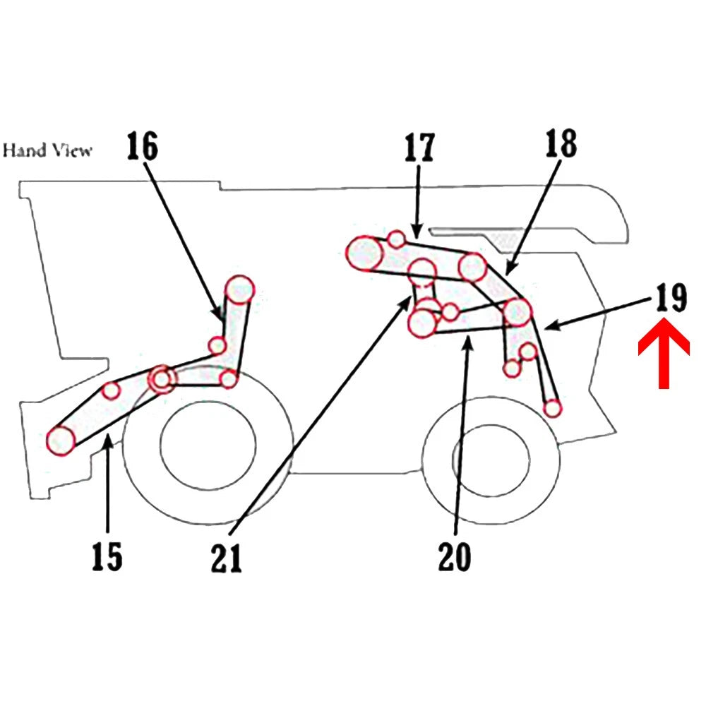 A-h240974-ai Belt, Lower Chopper Drive