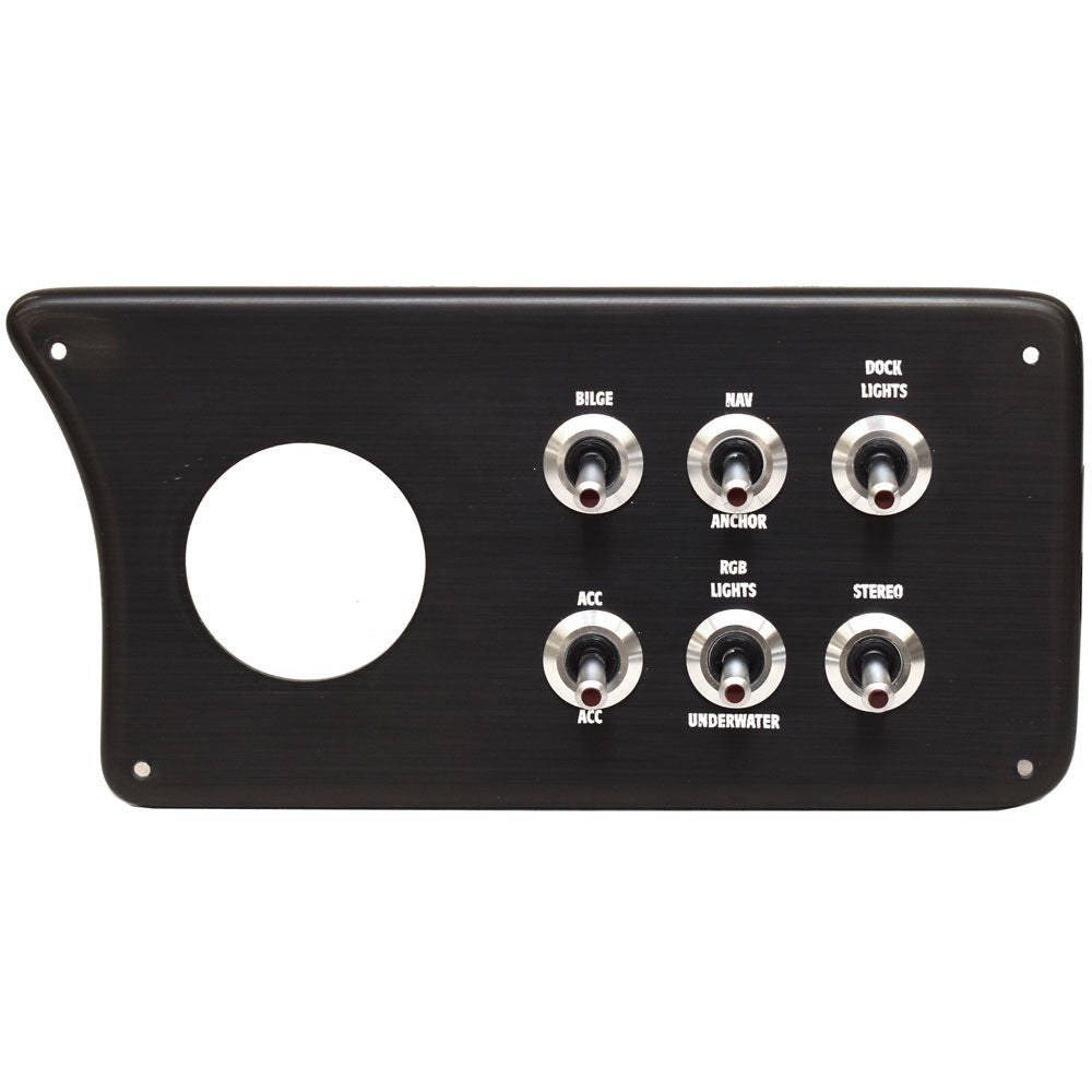 Lowe Boat Toggle Switch Panel 2415176 4 1/2 x 9 1/2 Inch Black by Lowe