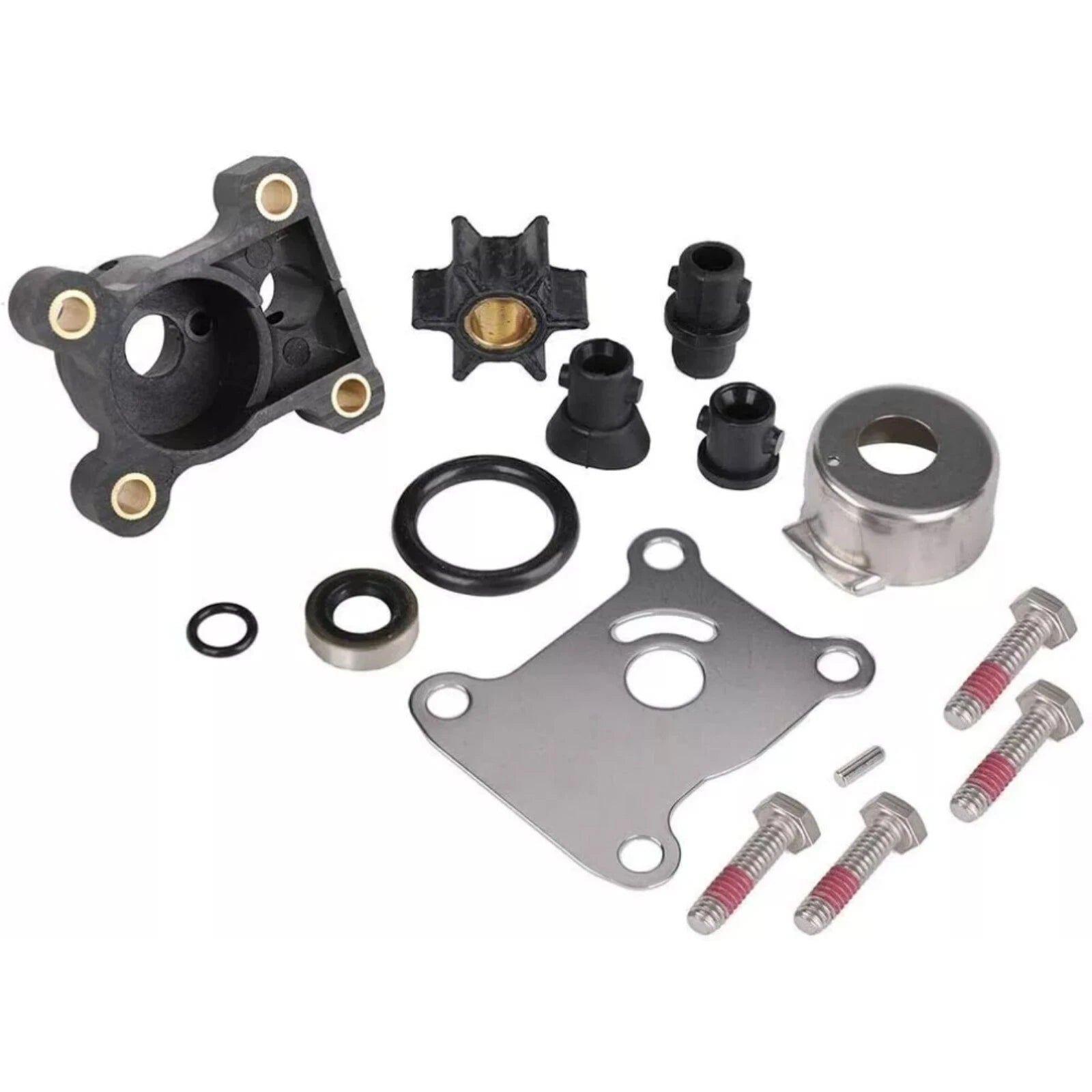 Water Pump Impeller Kit for Johnson/Evinrude 9.9-15HP Outboard 1974-UP