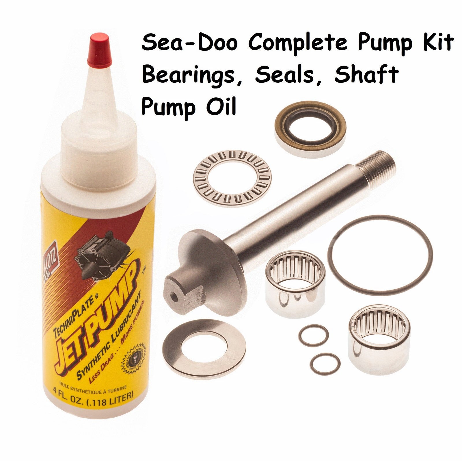 Sea Doo Complete Pump Rebuild Kit Shaft, Bearings And Oil 717 720 GTI 