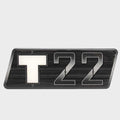 Boat Emblem Decal Axis T22 Black Silver by Axis
