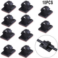 10 X Self-adhesive Wire Tie Cable Clamp Clip Holder For Car For Dash