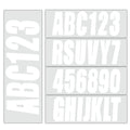 Boat Registration Identification Numbers Sticker Decals White 4sets