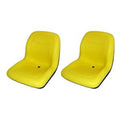 (2) Yellow High Back Seats Fits John Deere 655 755 756 855 856 955