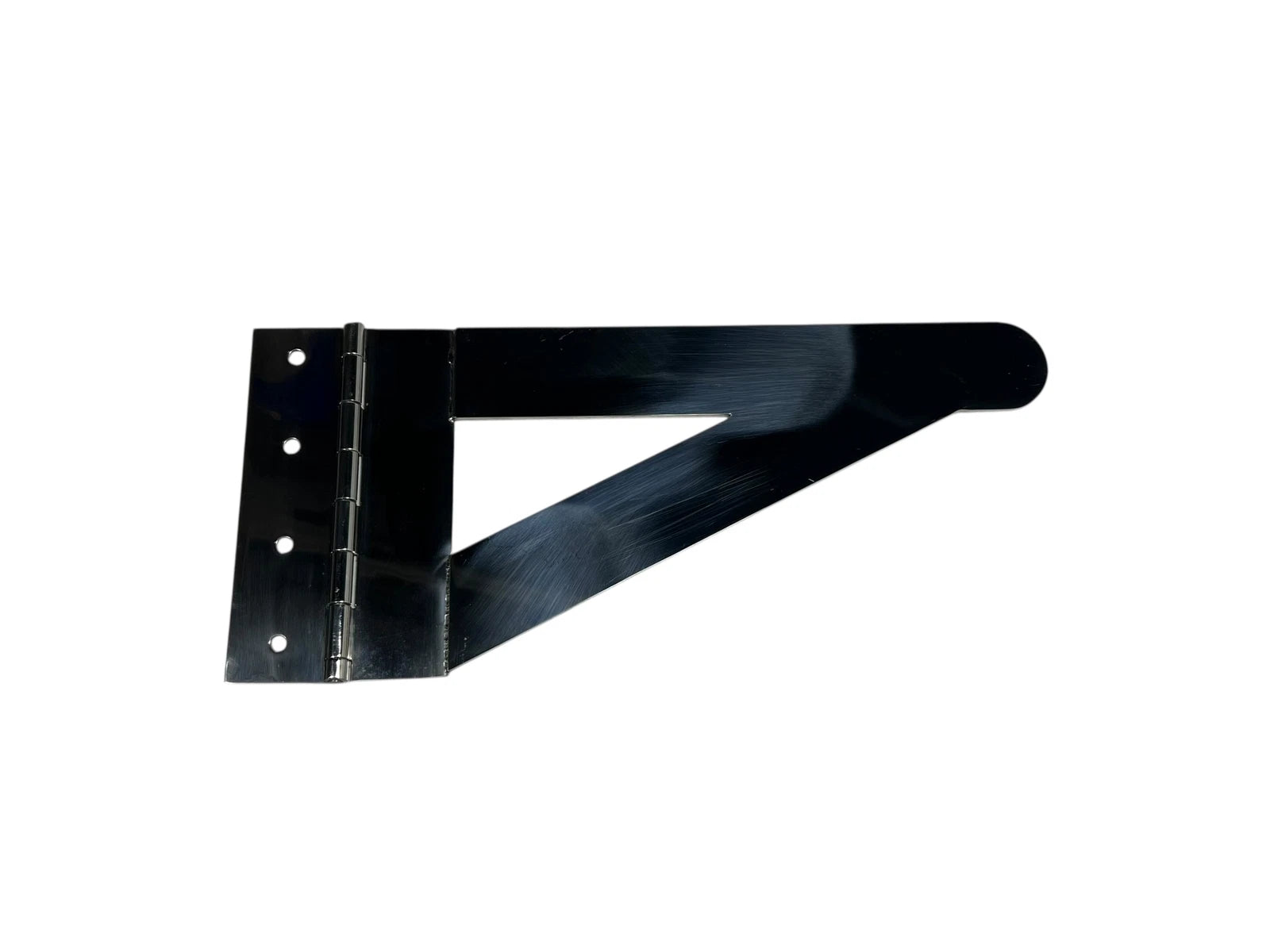 Stainless Steel Hinge, 4 Hole Mounting, Polished | Hook & Hull Co