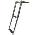 Lowe Boat Telescoping Ladder | 2 Step 21 7/8 x 11 7/8 Inch Stainless by Lowe