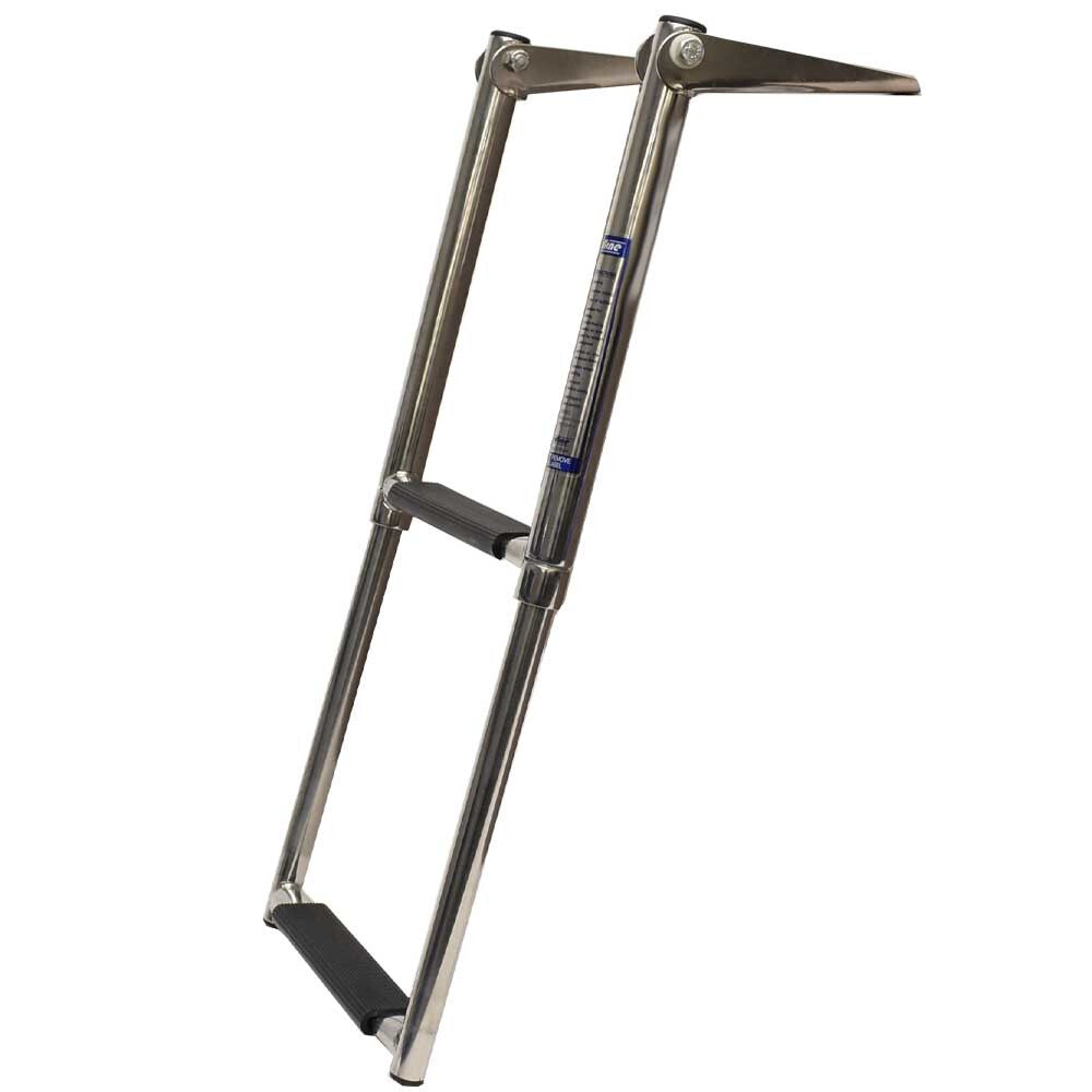 Lowe Boat Telescoping Ladder | 2 Step 21 7/8 x 11 7/8 Inch Stainless by Lowe