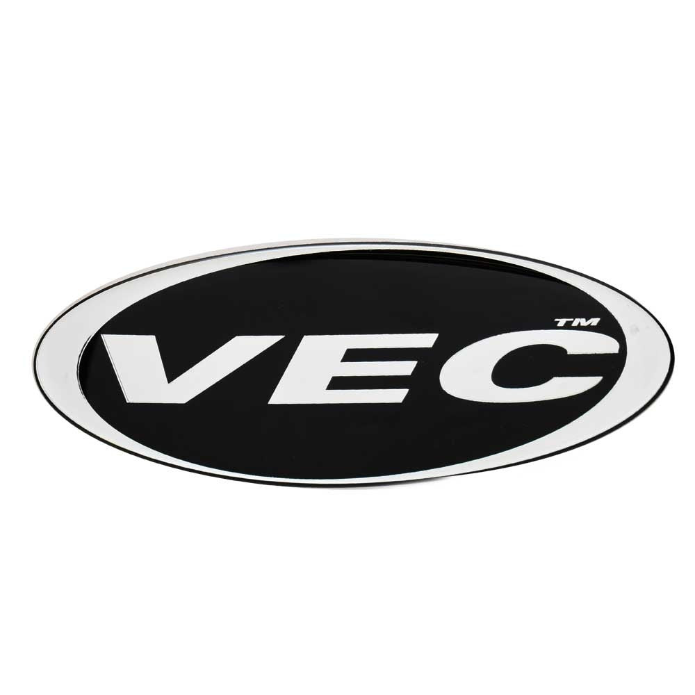 Carver Boat Logo Decal Black Silver 6 3/4 x 2 1/2 Inch by Carver