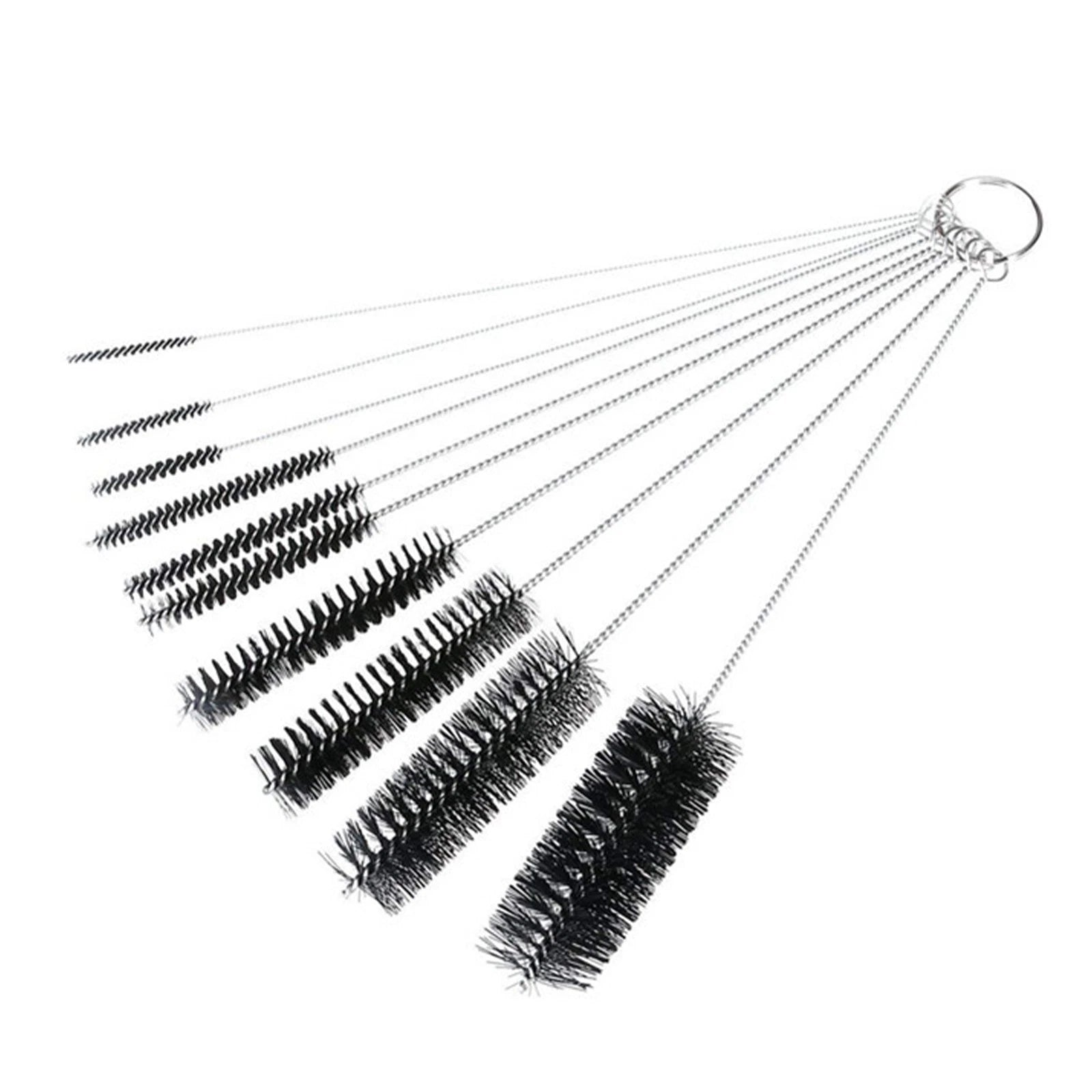 Lab Brush Set Of 10 For Pipe Cleaner, Test Tube, Glassware, Bottle,