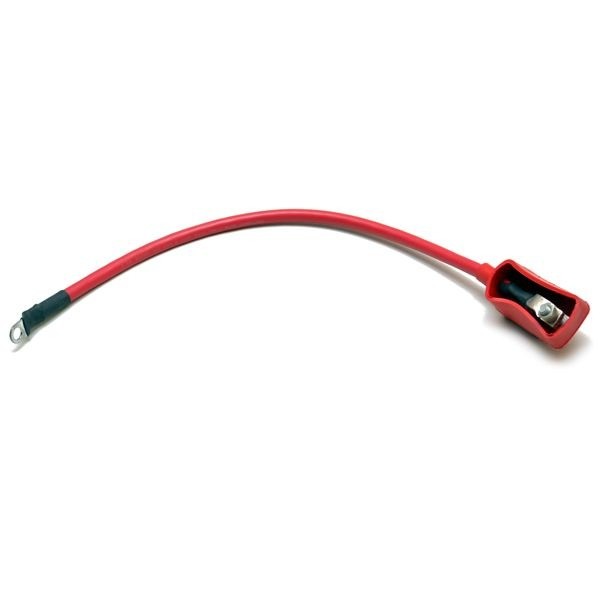 Battery Cable Boat Terminal Connector 1ft Red 2 AWG