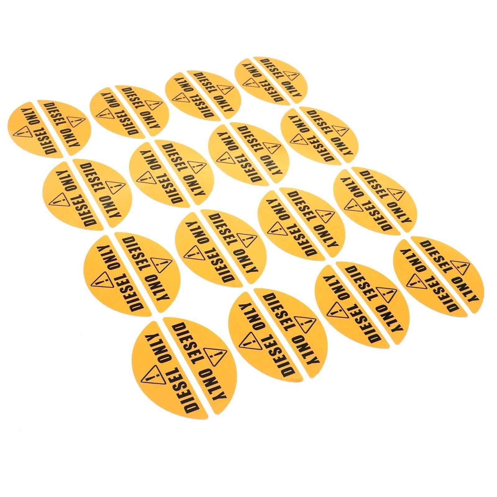 Diesel Only Yellow Sticker Decal for 16X Fuel Tank Door Vinyl Laminate