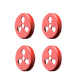 Red Drone Motor Protective Cover For Dji Air 3s/AIR 3/mavic 3 Replace