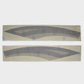 Premier Boat Graphic Hull Decal 30001800 | Black Silver (Set of 2)Open