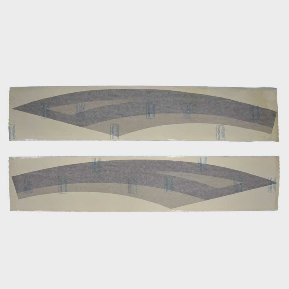Premier Boat Graphic Hull Decal 30001800 | Black Silver (Set of 2)Open
