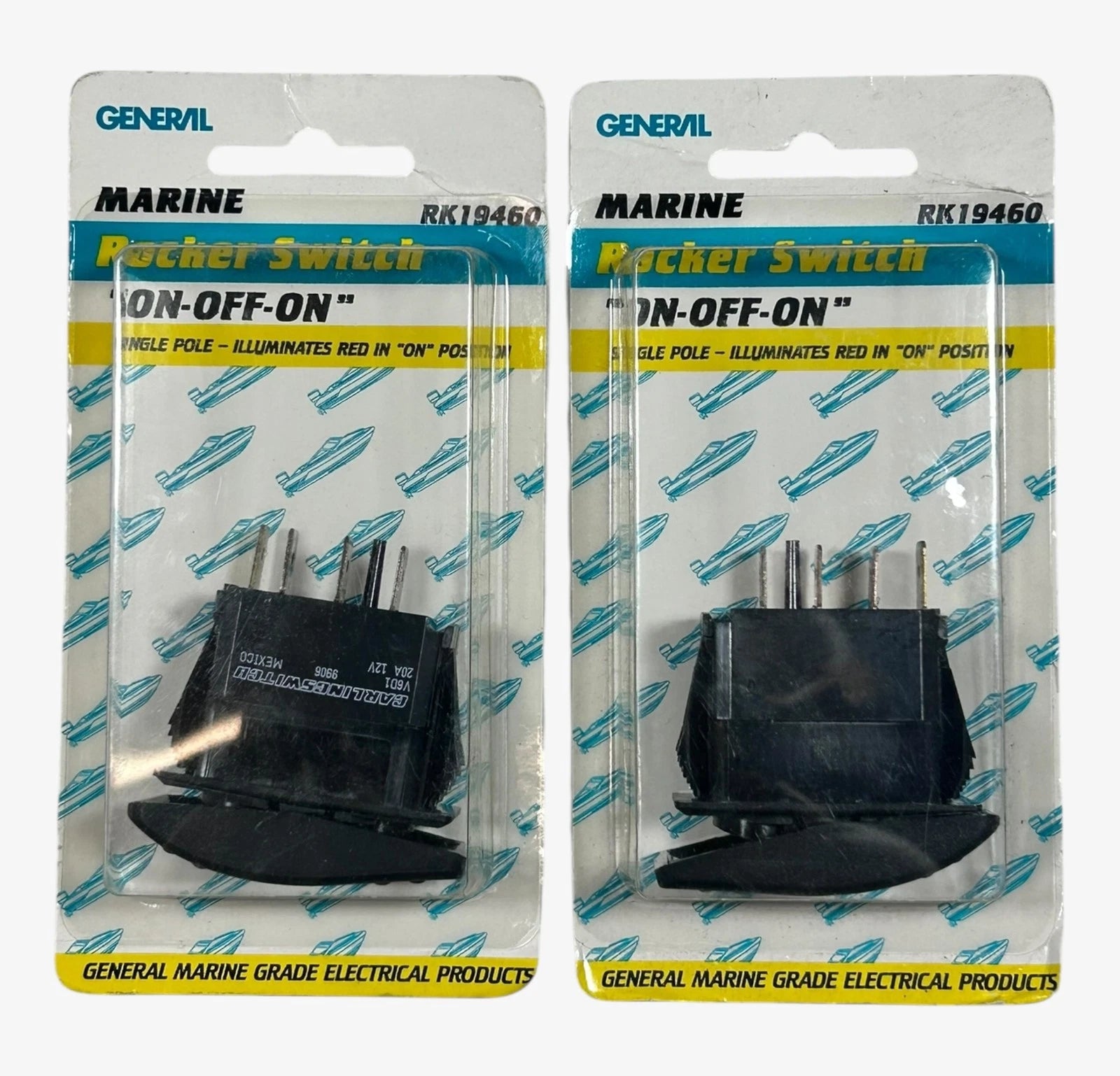 General Marine Rk19460, On - Off - On Single Pole Rocker Switch - 2