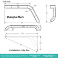 Foldable Aluminum For Rv Step Assist Handle L Shaped Non Slip