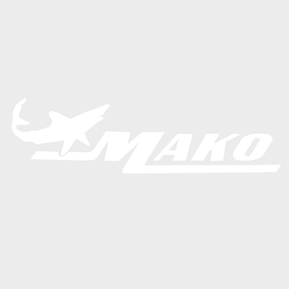 Mako Boat Decal 166118 White Shark Logo Sticker by Mako