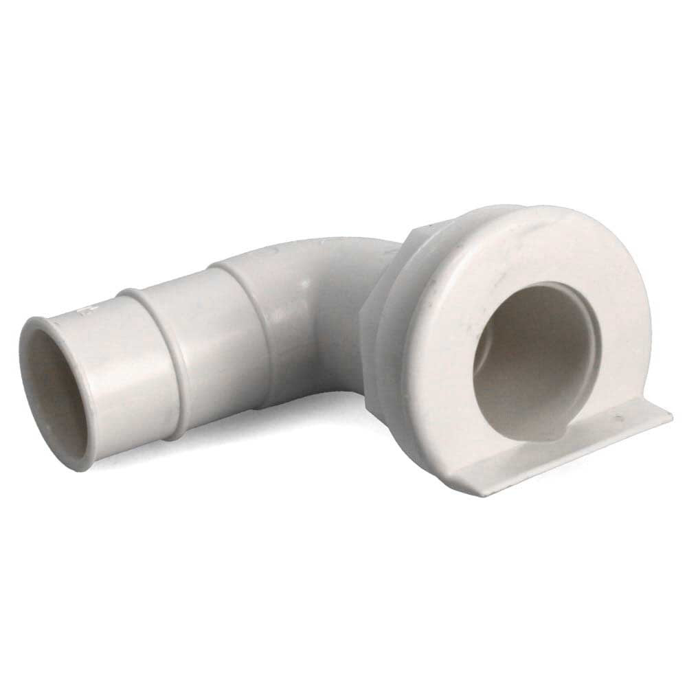 Rinker Boat Elbow Thru Hull 149642 | 1 1/4 Inch White Plastic by Rinker
