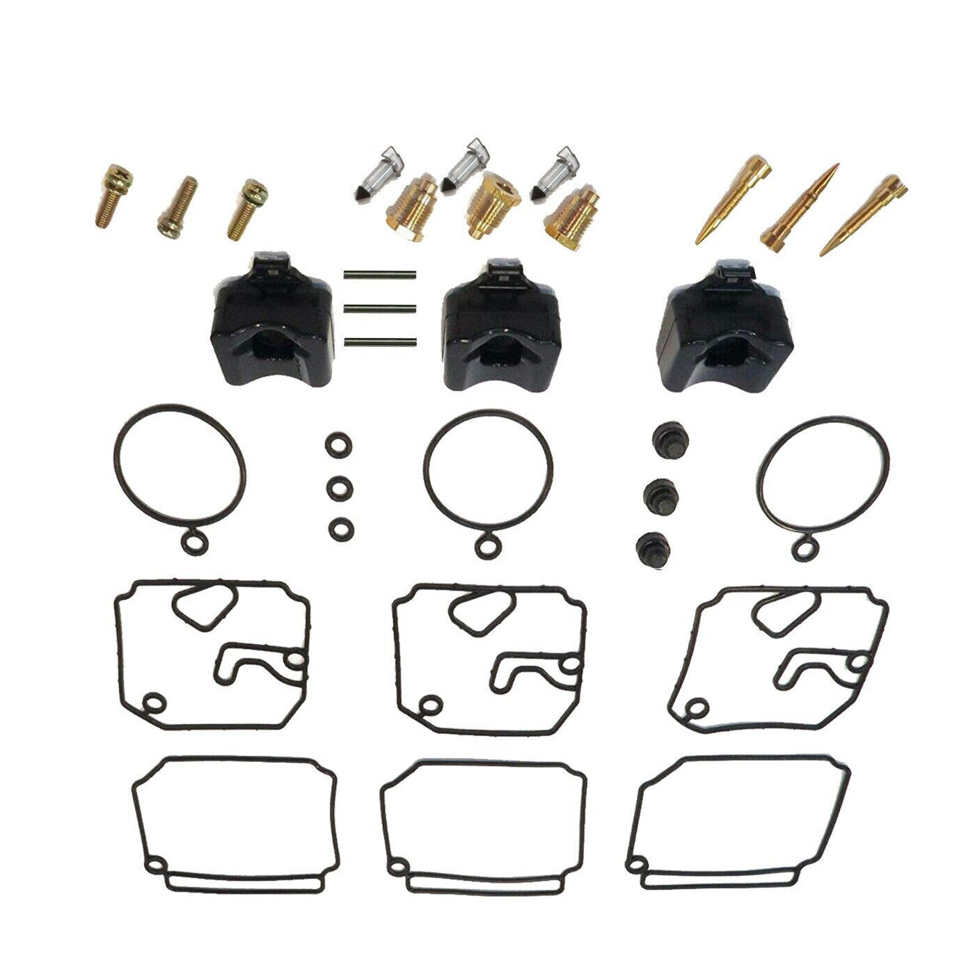 6H4-W0093-02 New Carburetor Repair Kit for Yamaha 2 Stroke 40-50HP OutboardsOpen
