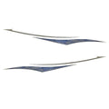 Blue Wave Boat Graphic Decal Silver Stickers by Blue Wave