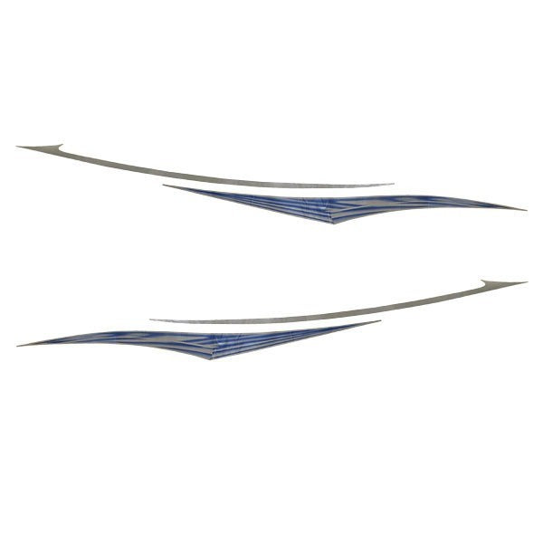 Blue Wave Boat Graphic Decal Silver Stickers by Blue Wave