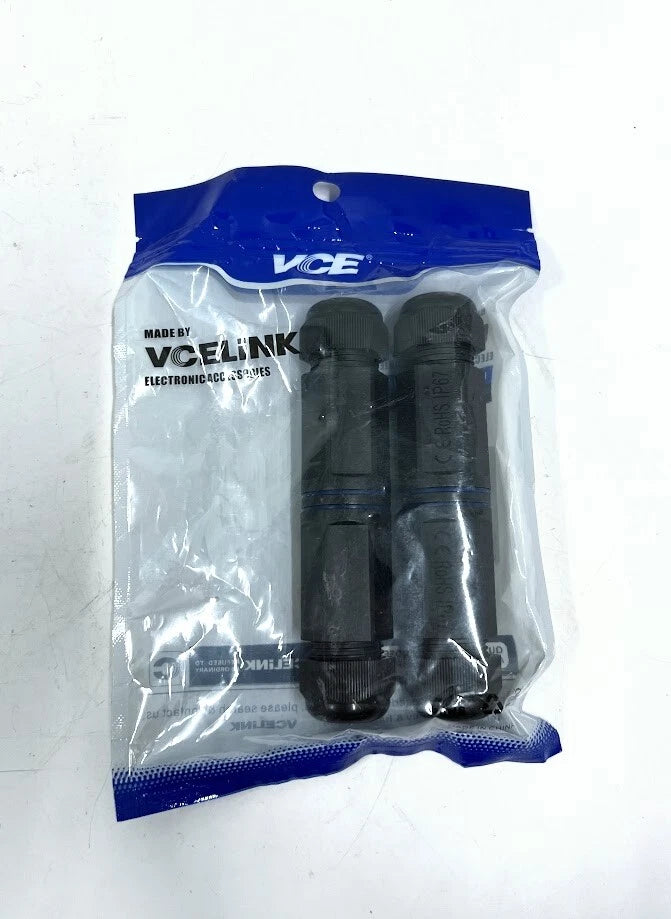 Vce M232-sl-2p, Ip67 8 Pin For Ethernet Lan Cable, Vce 2 Pack