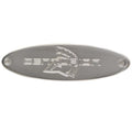 Centurion Boat Aft Seat Logo Plate 7 Inch 304 Stainless Steel by Centurion