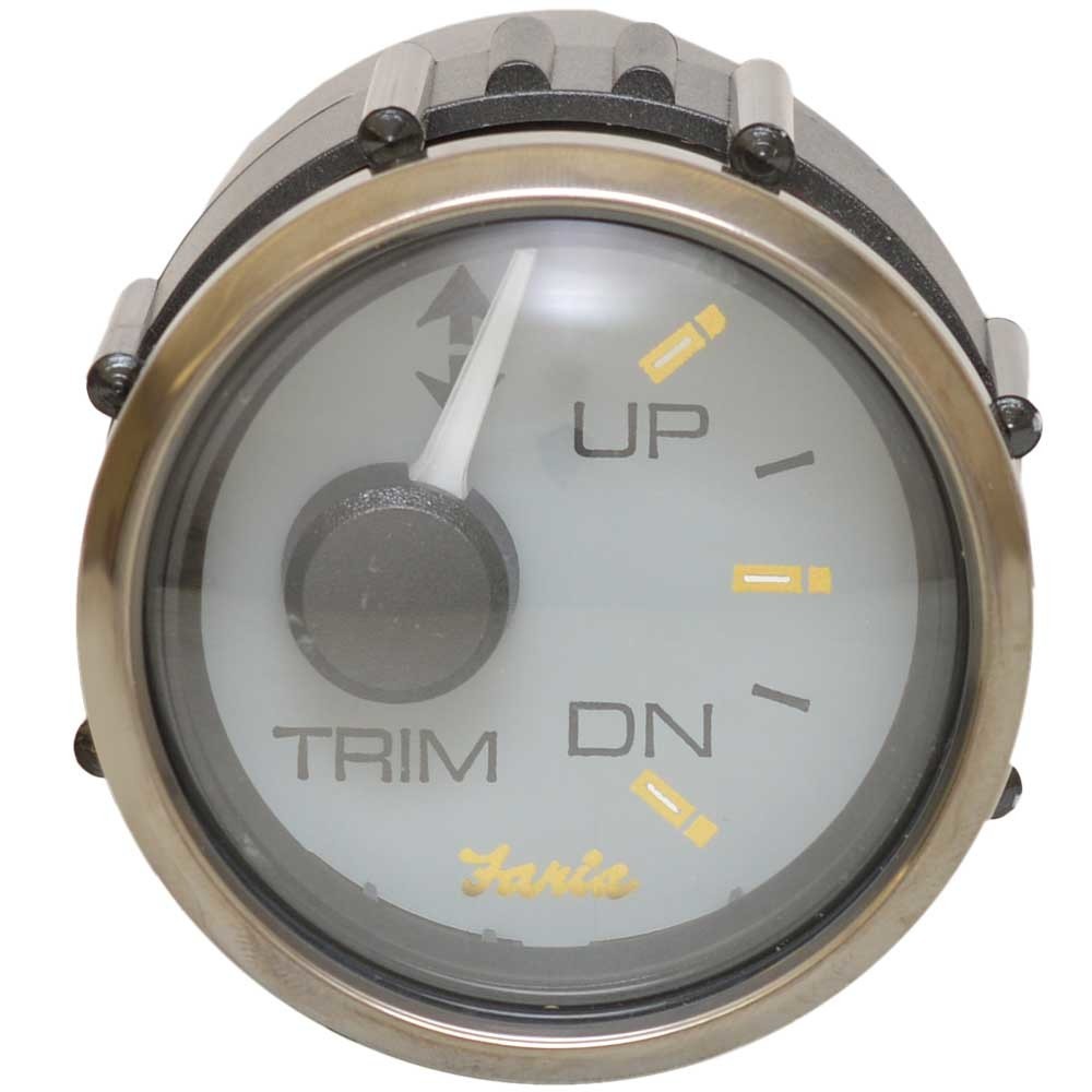 Faria Boat Trim Gauge GP7583B Mercury Signature Gold 2 Inch by Faria