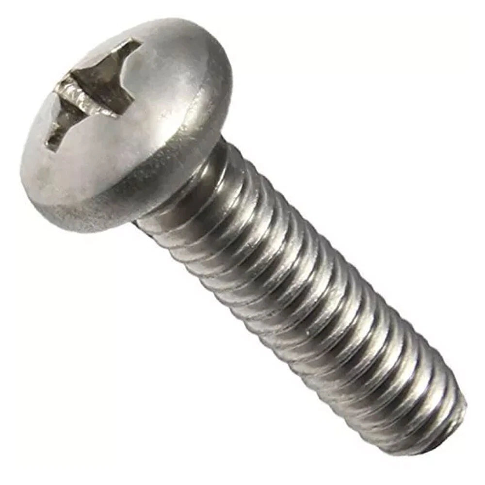 1/4-20 Phillips Pan Head Machine Bolts Stainless Steel All Sizes