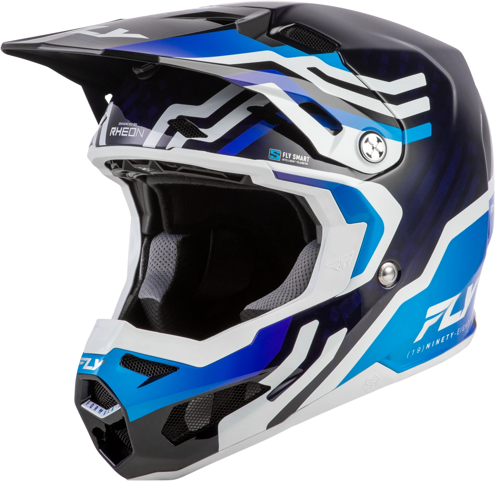 Fly Racing Formula S Carbon Byte Helmet 2x-large Offroad Blue Carbon