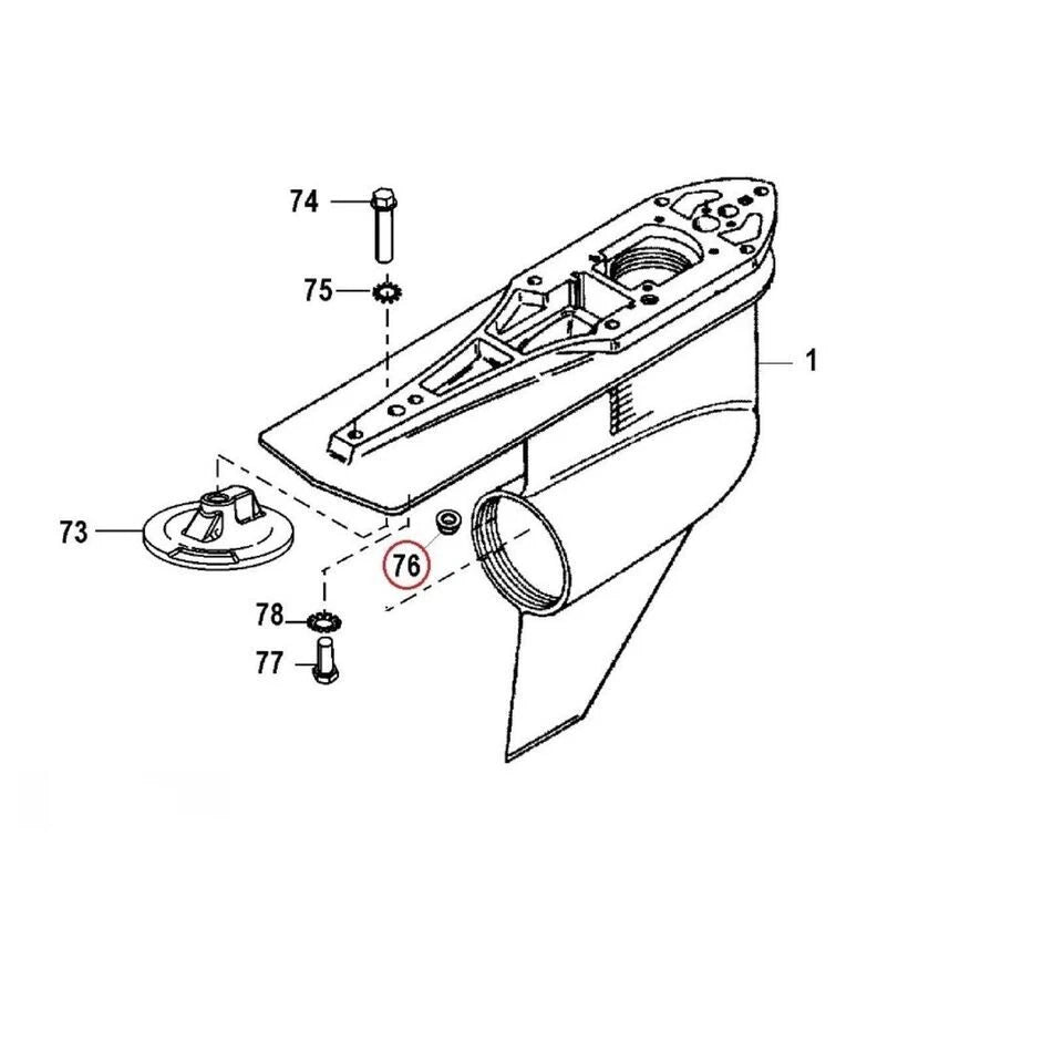 Flanged Nylock Nut – Mercruiser Alpha I Gen II