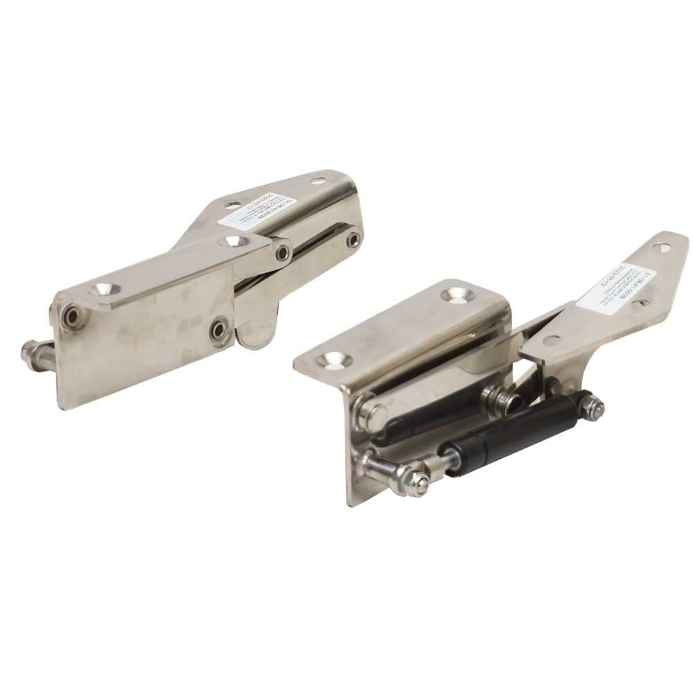 Monterey Boat Double Arm Seat Hinges | SS w/ Gas Shocks (Set of 2) by Monterey