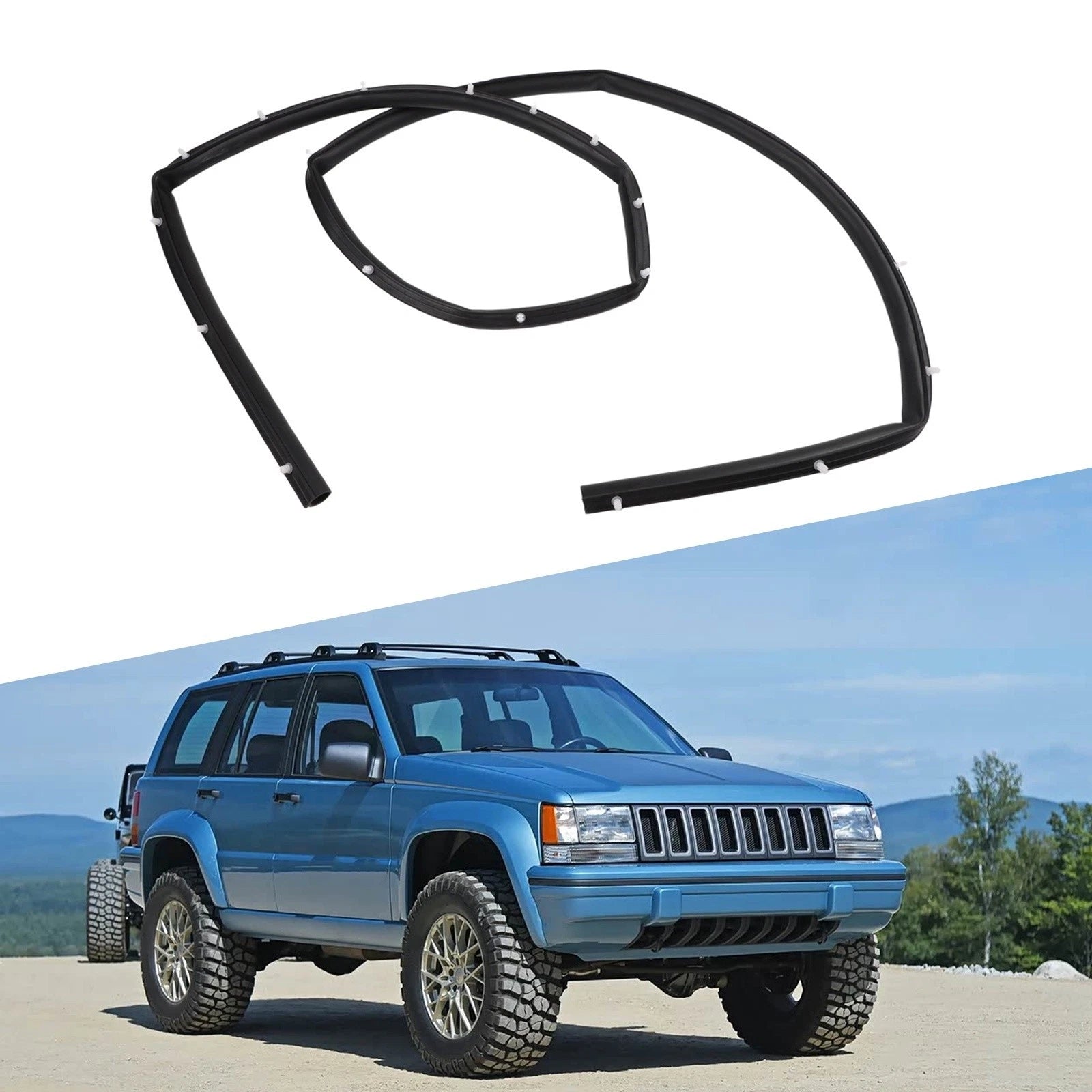 Car Front For Fascia Bumper Hood Seal For Jeep For Grand For Cherokee