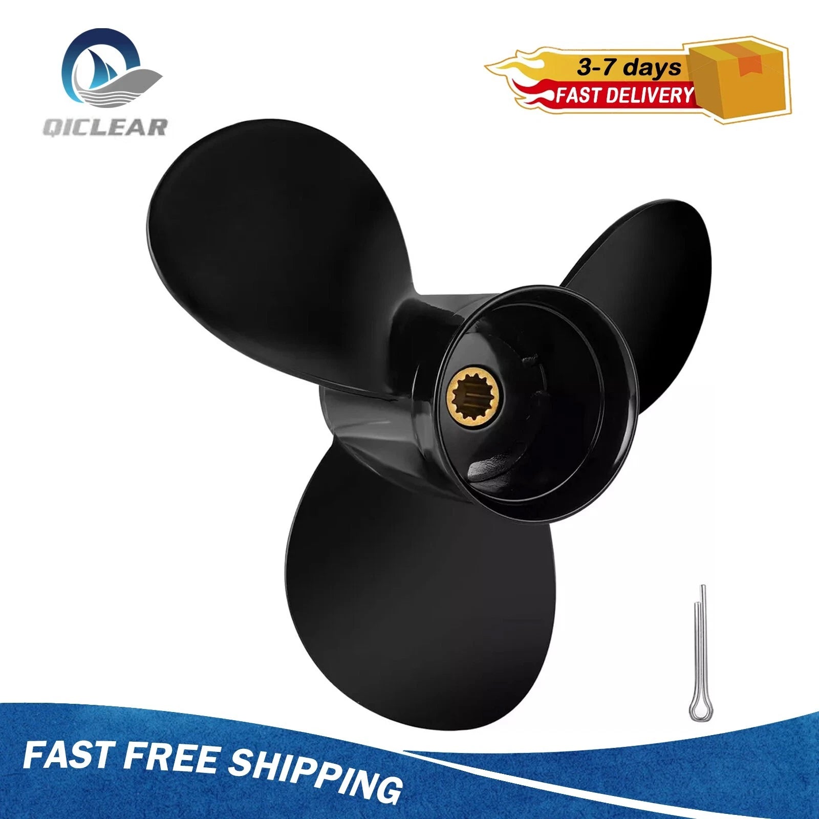 9 1/4 X 10 Outboard Propeller For Evinrude Engines 8-15hp 13 Tooth