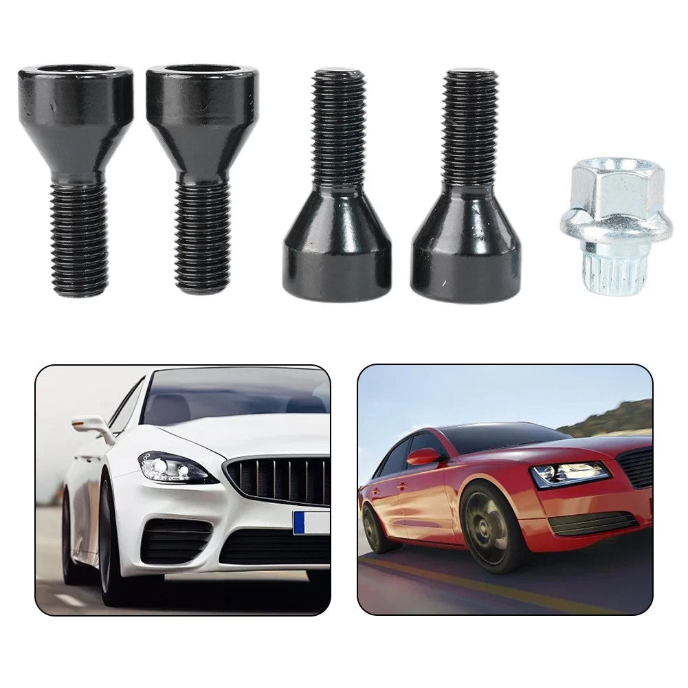 Wheel Lock Bolts 4pc For M14for X1.25 Black For Bmw Z4 E89 2009+ 2016+