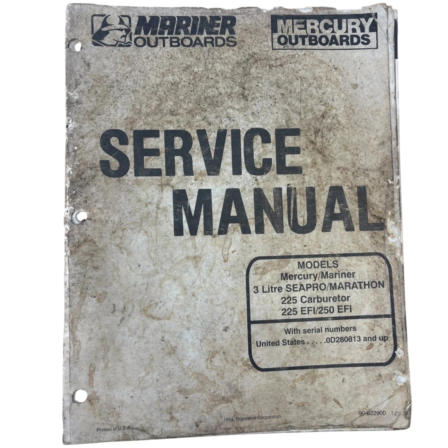 Mercury/marine<wbr/>r 90-822900, 3l Seapro, 225 | Hook & Hull Co