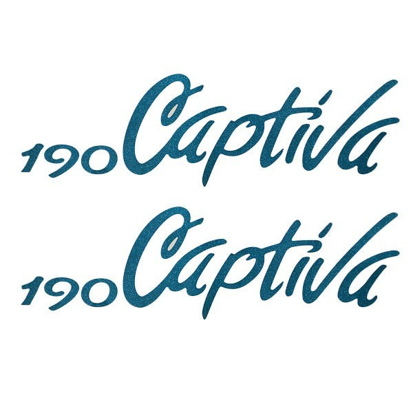 Rinker Boat Brand Decal 190 Captiva Teal Stickers by Rinker