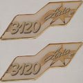 Cruiser Yachts Raised Decals 3120 Aria Gold by Cruiser Yachts