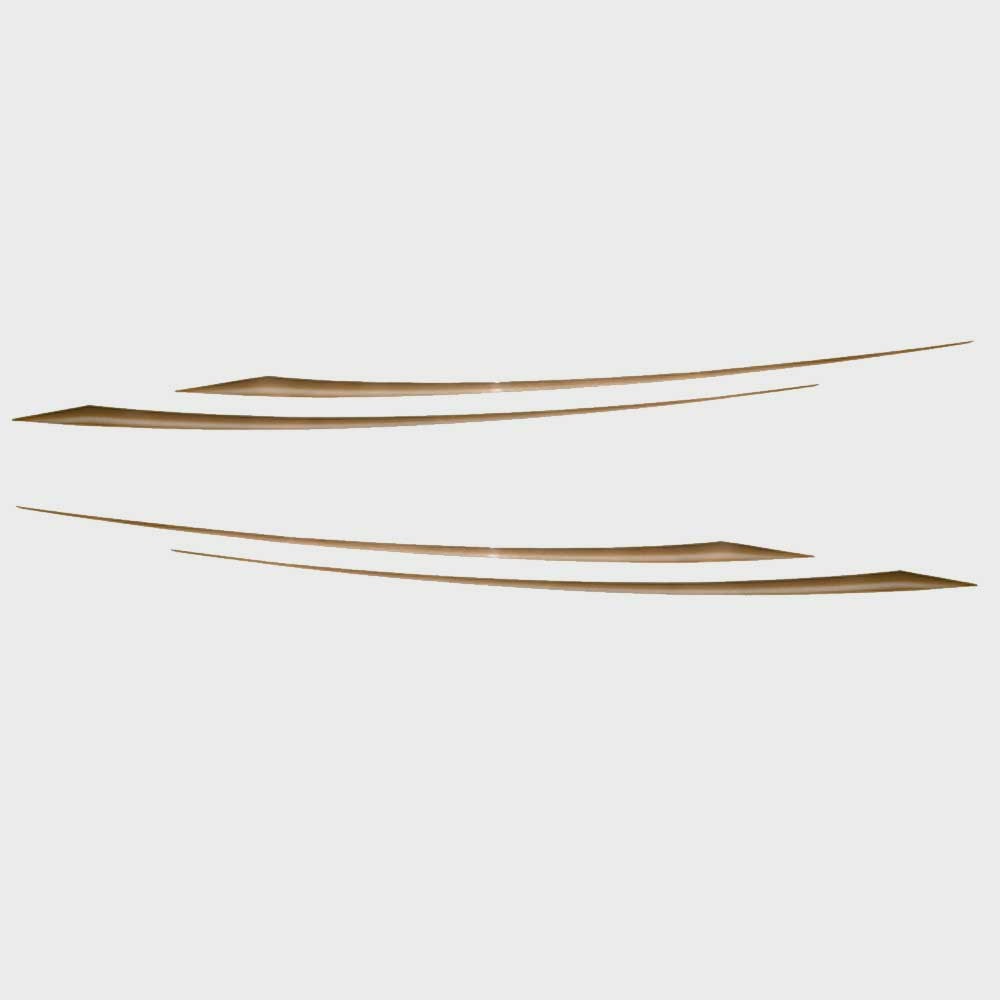 G3 Boat Graphic Decals 73404542 / 73404541 | Tan / White (Set of 2)Ope
