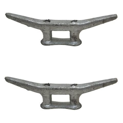 Attwood Boat Dock Cleat Silver Cast Iron 10 Inch by Attwood