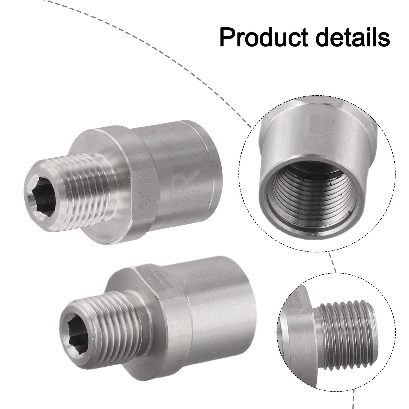 Stainless Steel Bicycle Pedal Adapter Set With Increased Distance