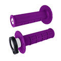 Odi H36hwpr Half Waffle Lock On Grip Purple For Mx & Offroad Bikes